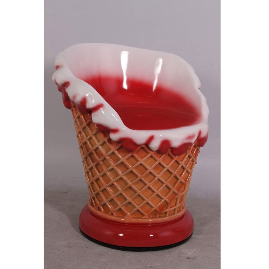 Table de salon de crème glacée - 75 cm - Fraise, Enlèvement, Neuf