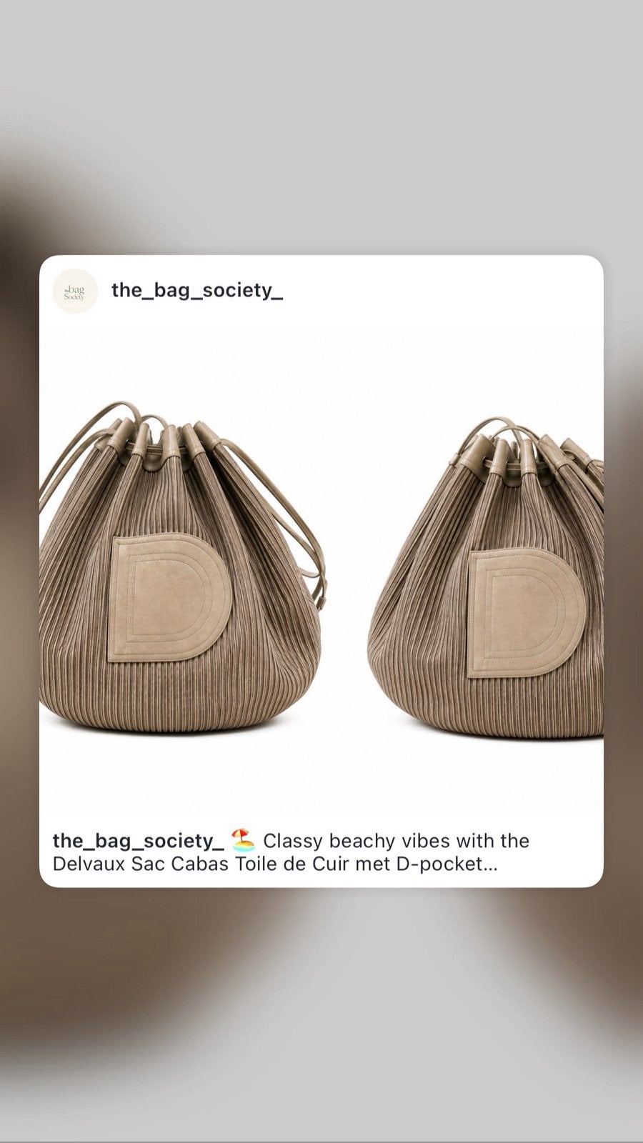 Delvaux Sac Cabas Toule, Enlèvement ou Envoi, Utilisé, Brun, Shopper