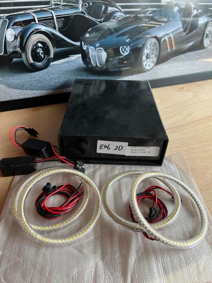 LED / SMD angeleyes ringen voor BMW E46 coupe / cabrio, Envoi, BMW Groep Nederland, Info@bmw-groep.nl, Postbus 5808 2280 HV Rijswijk