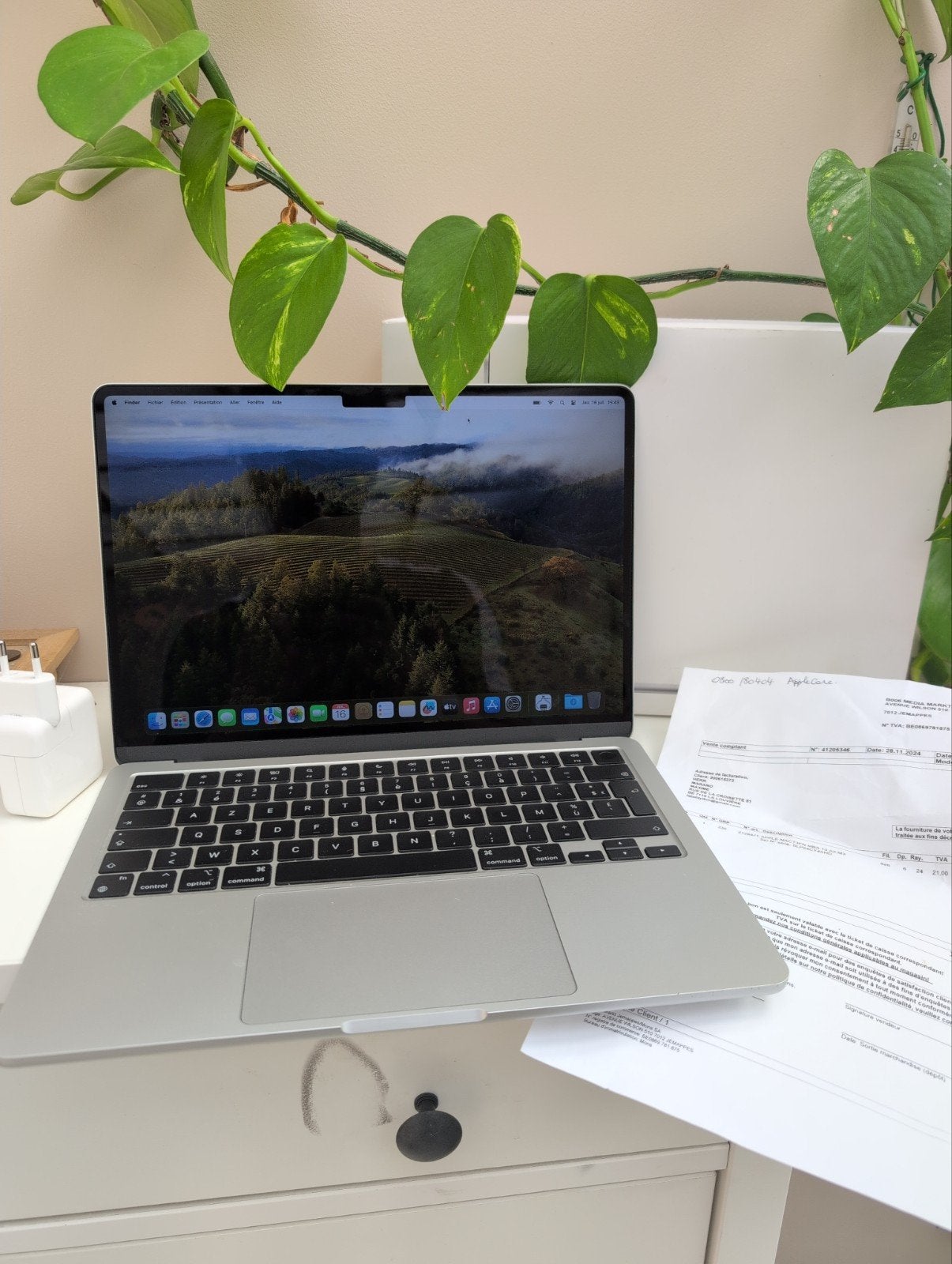 Macbook air m3 2024 16 ram 512 ssd, Informatique & Logiciels, Enlèvement ou Envoi, MacBook