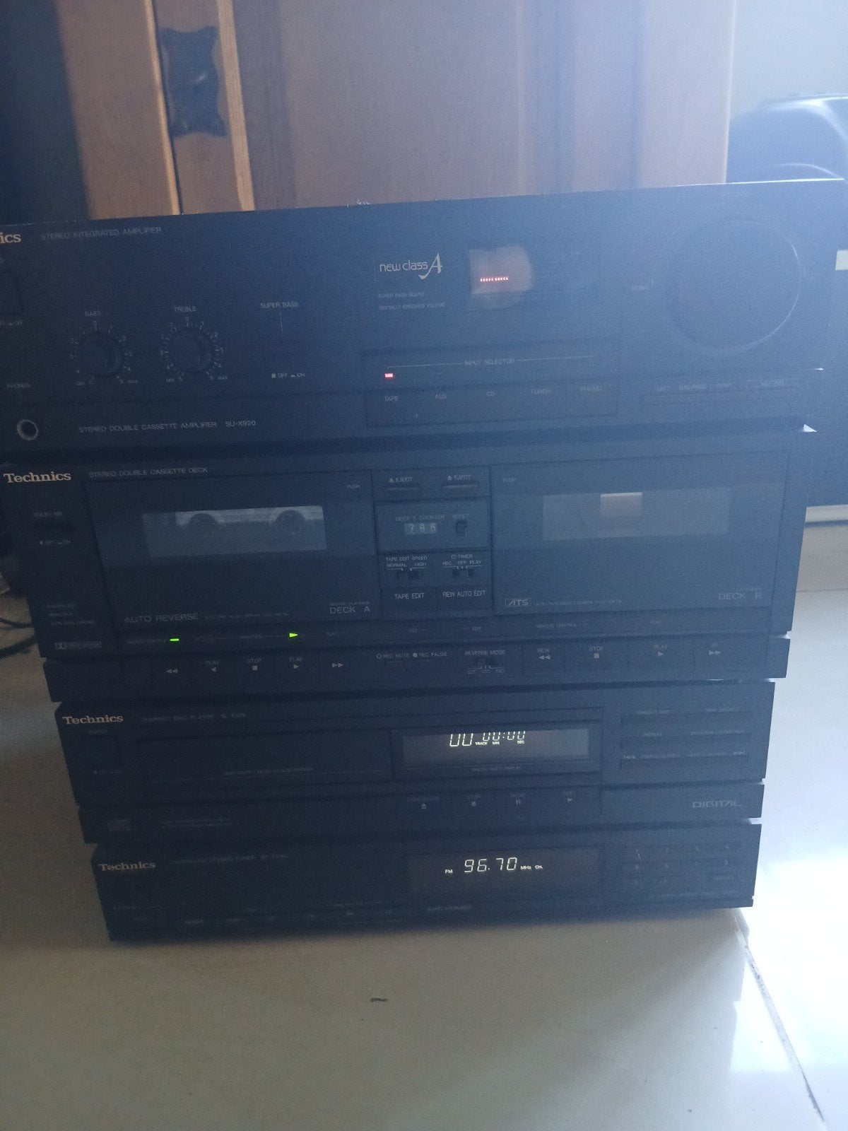 Technics SU-X920 Midi-Stereosysteem (Vintage jaren '90) – Br, Enlèvement, Deck cassettes ou Lecteur-enregistreur de cassettes