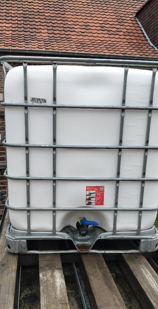 Ibc container, regenton 1000 l met kraan, Tuin en Terras, 150 liter of meer, Ophalen, Zo goed als nieuw, Met kraantje