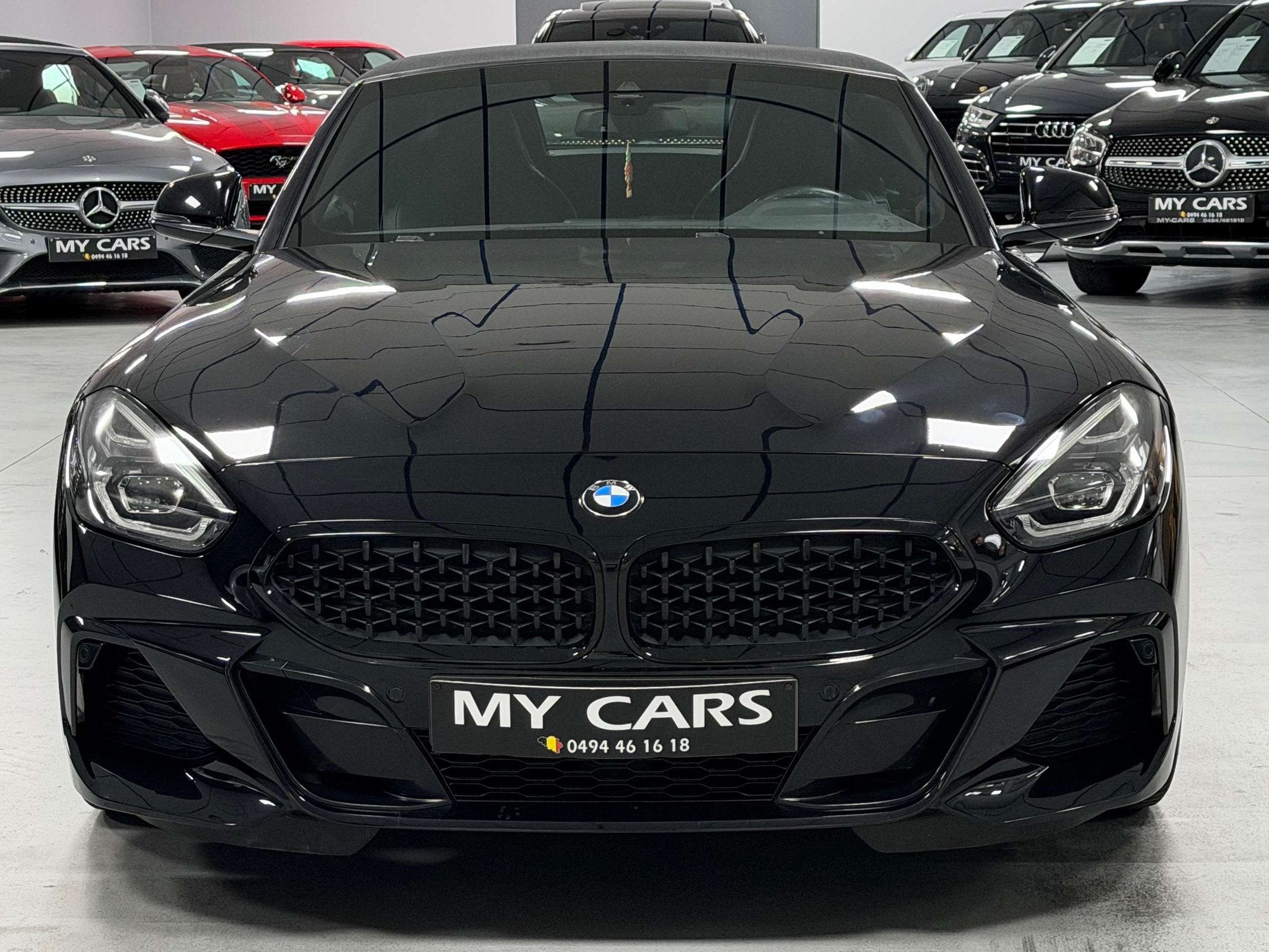 BMW Z4 2.0 i 197 Cv Pack M Sport Black-Edition Harman/Kardon, Auto's, Gebruikt, 4 cilinders, Cabriolet, Zwart