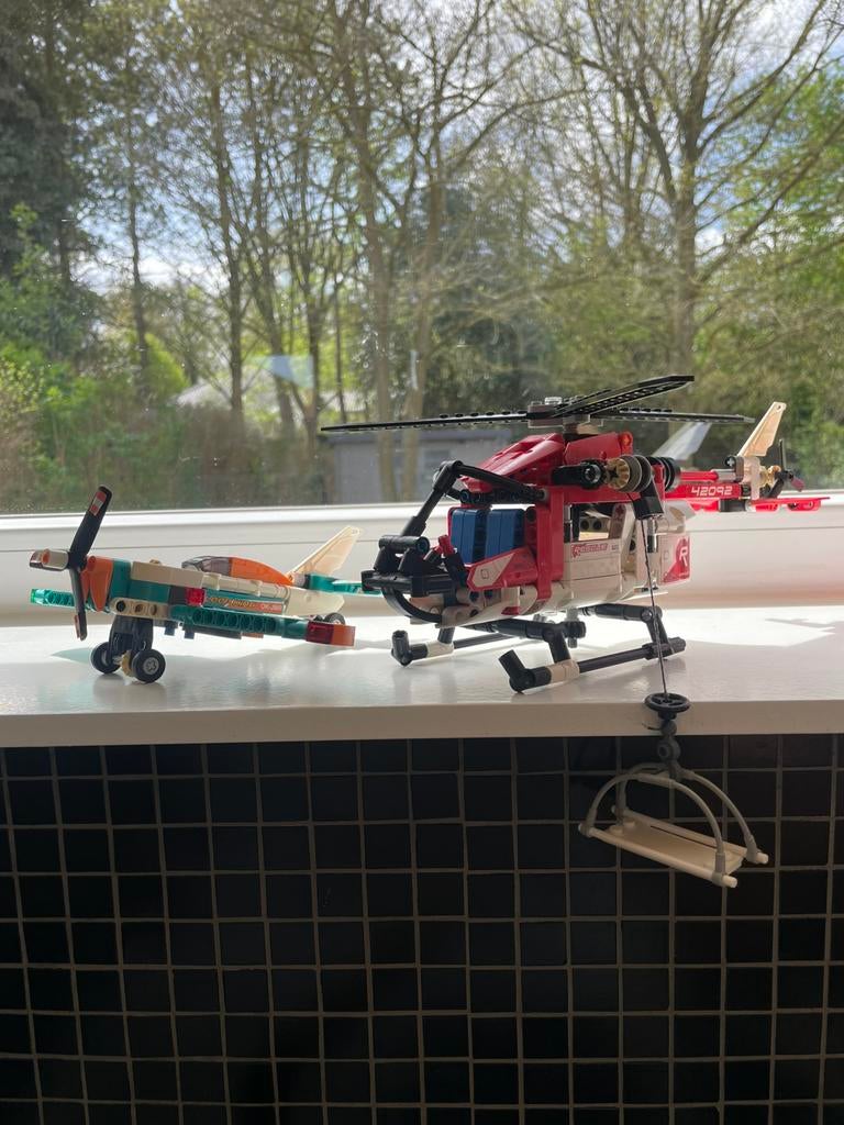 Lego Technic #42092 & #42117, Gebruikt, Lego, Overige typen, Ophalen of Verzenden