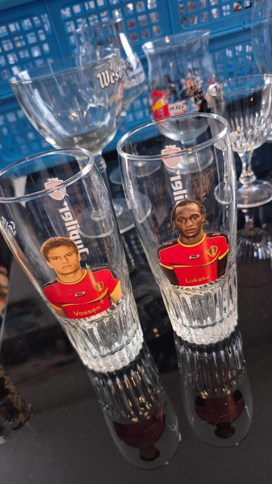 lot glazen te koop ophalen  weg wegens geen interesse, Verzamelen, Ophalen, Gebruikt, Bierglas