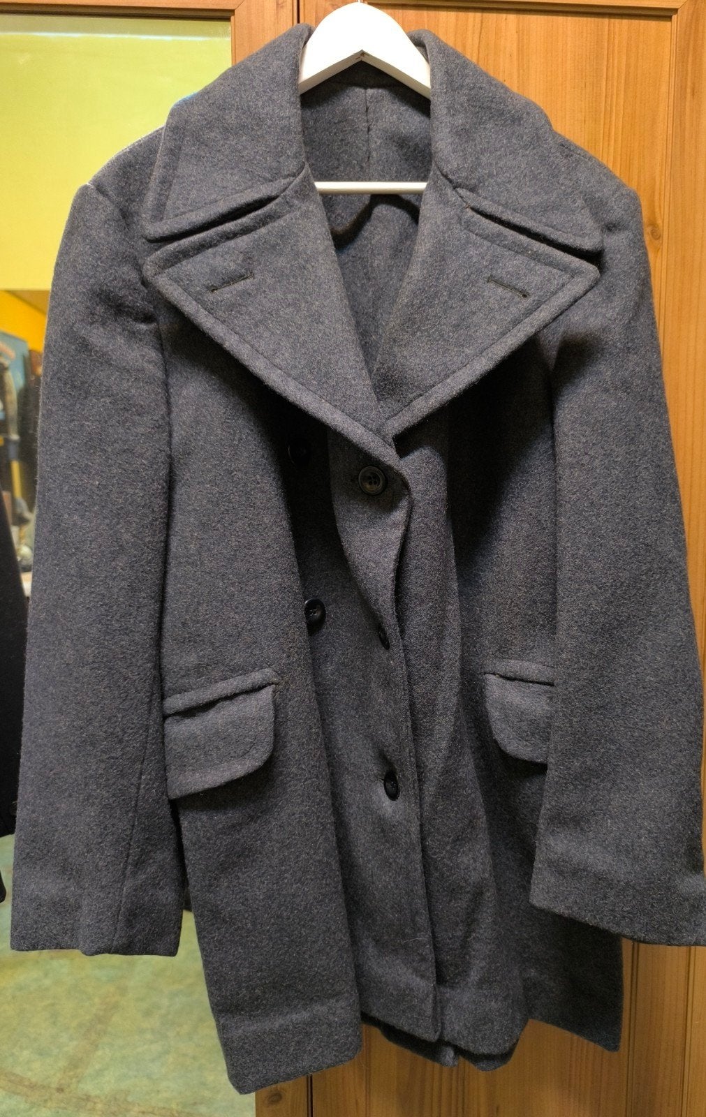 manteau hiver anglais wwii, Enlèvement ou Envoi, Porté, Taille 46 (S) ou plus petite, Bleu
