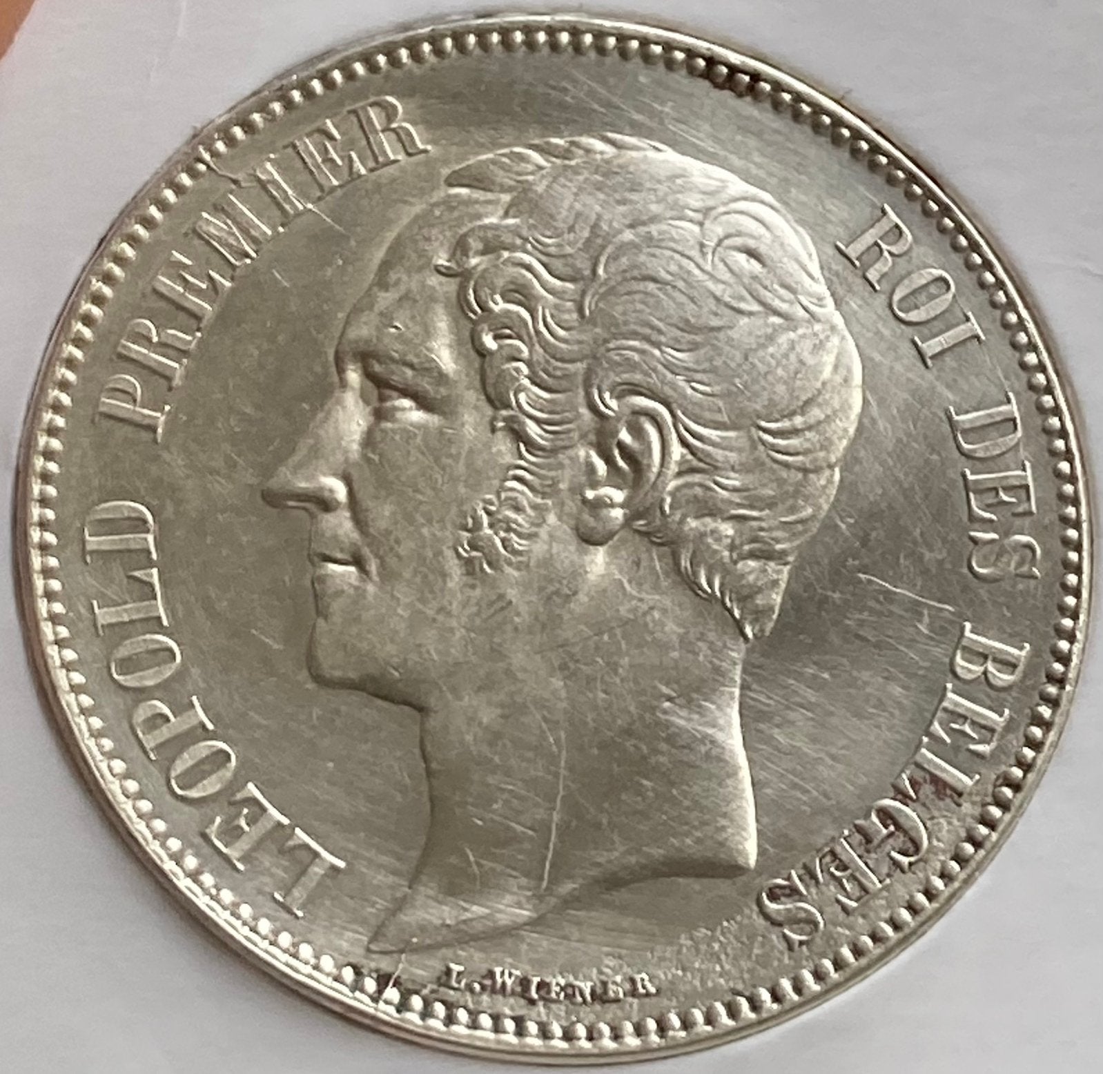 Argent 5 pour 1849 Leopold 1, Belgique, QUALITÉ ! !, Enlèvement ou Envoi, Monnaie en vrac, Argent, Argent