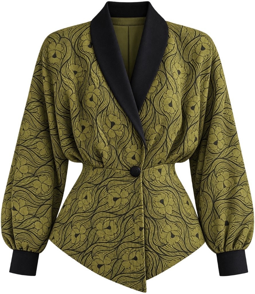 Vintage Groen Jasje ontworpen door Sheila de Vries, Ophalen of Verzenden, Zo goed als nieuw, Jasje, Groen