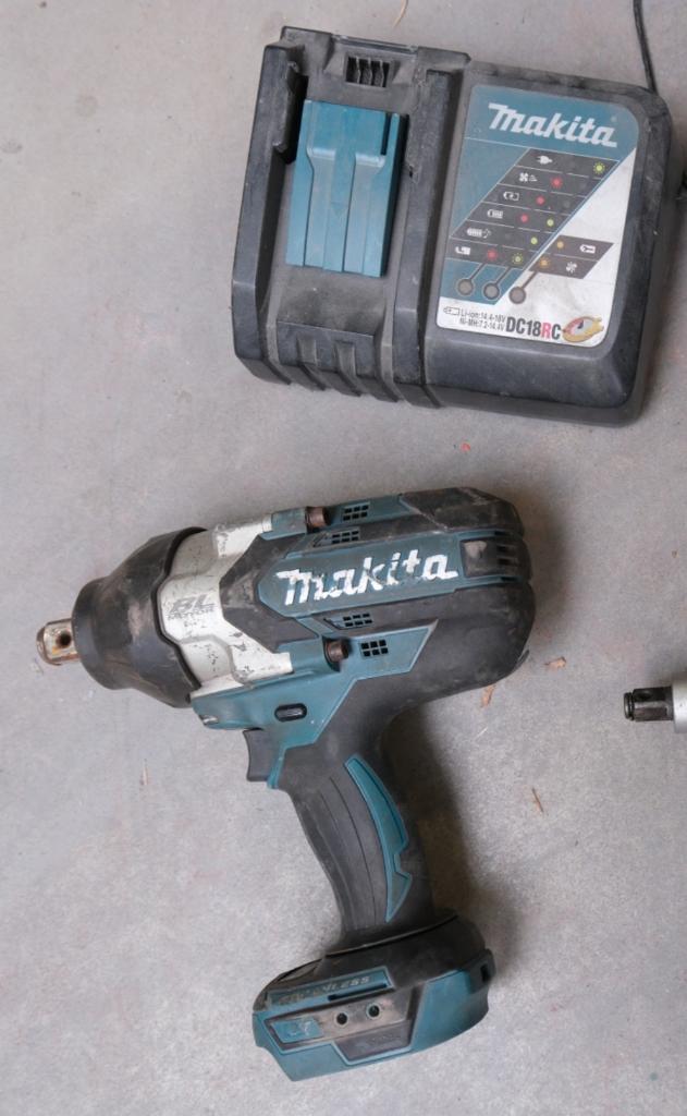 Makita 3x slagmoersleutel, Doe-het-zelf en Bouw, Gereedschap | Boormachines, Gebruikt, Overige typen, 600 watt of meer, Ophalen