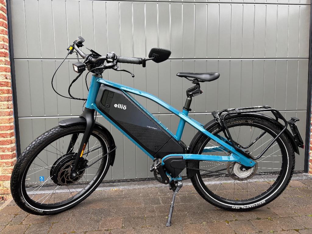 Ellio Max Nitro Blue speedpedelec, Fietsen en Brommers, Elektrische fietsen, Zo goed als nieuw, Overige merken, 50 km per accu of meer