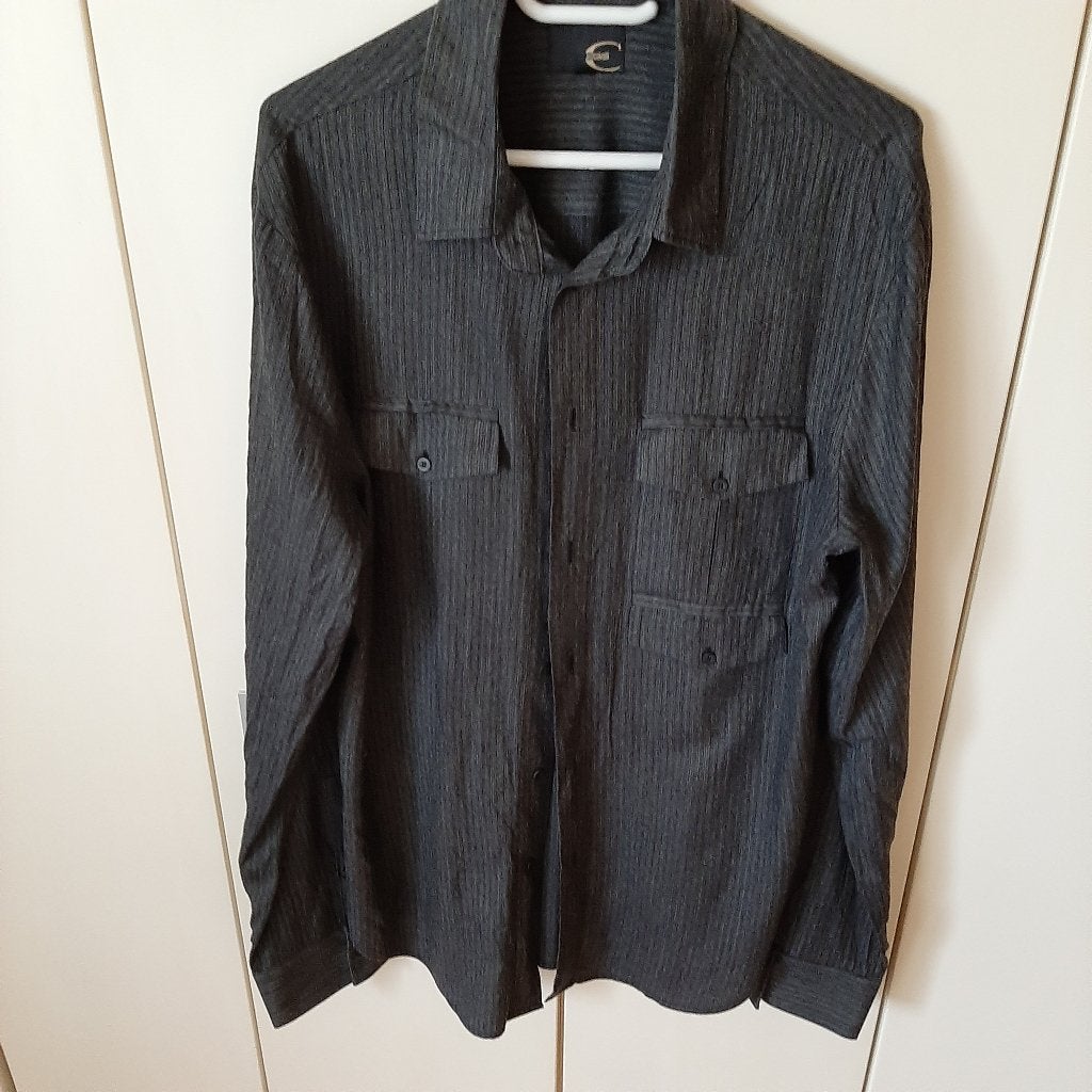 Hemd Just Cavalli, Kleding | Heren, Overhemden, Ophalen of Verzenden, Zo goed als nieuw, Grijs, Just cavalli