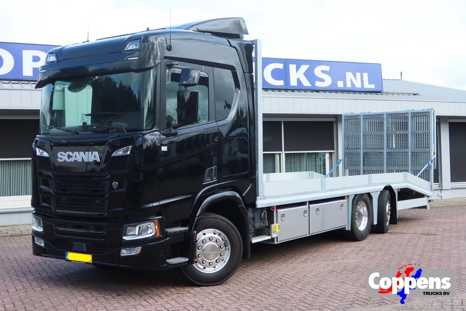 Scania R500 Oprijvrachtwagen 6x2 Black_Line Stuur_Lift_AS, Auto's, Automaat, Scania, Zwart, Bedrijf
