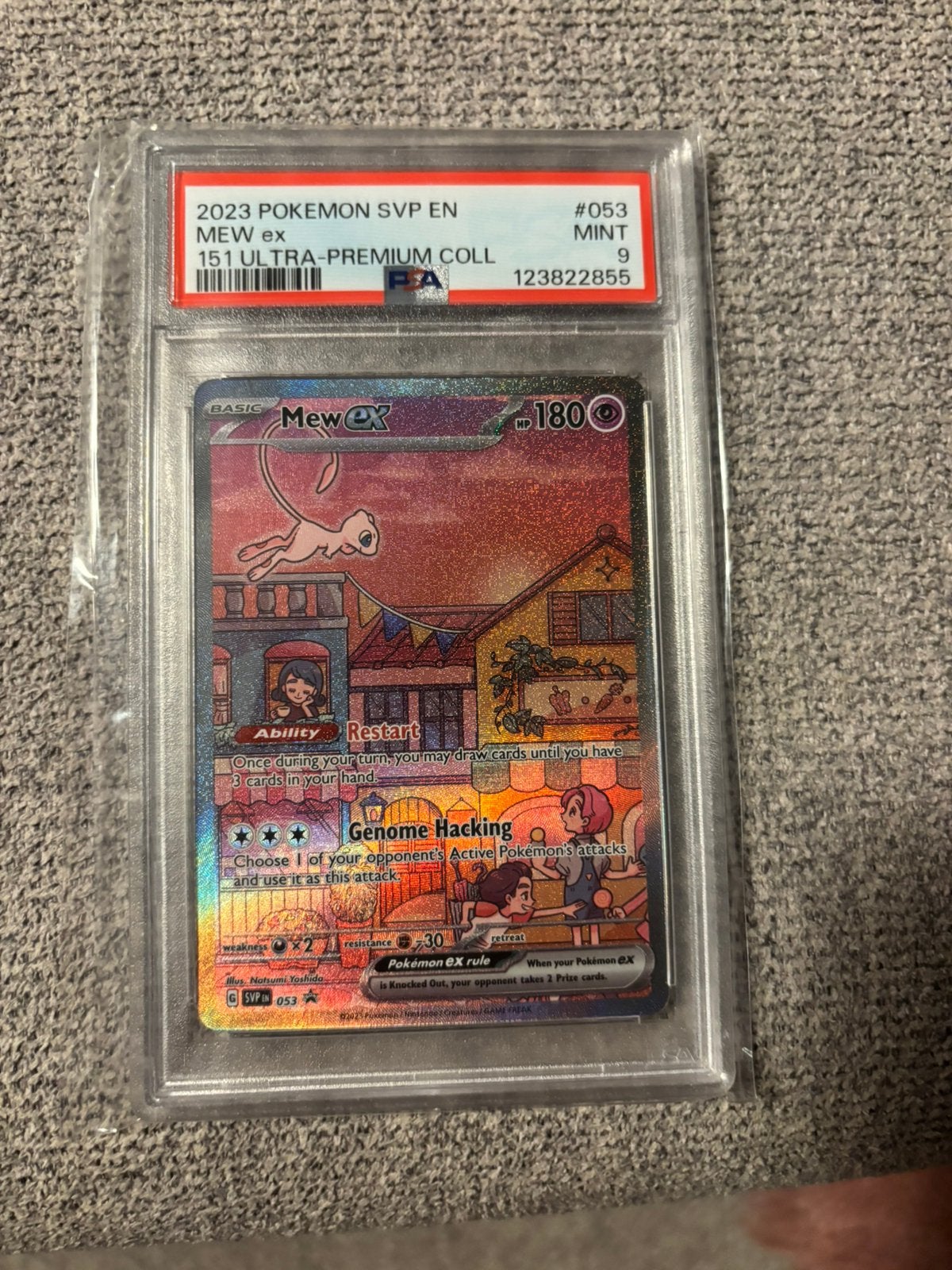 Carte Pokémon - Mew ex PSA9, Enlèvement, Neuf, Cartes en vrac, Foil