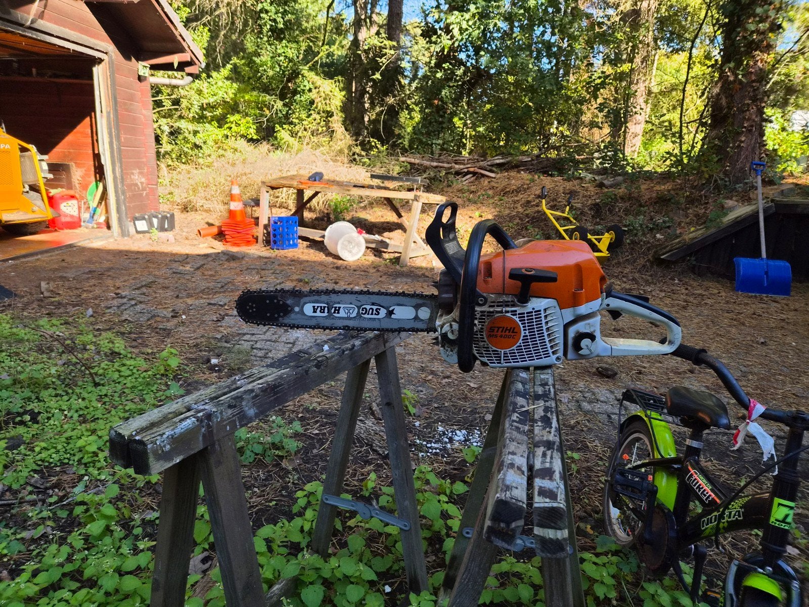 STIHL MS400 en très bon état, Jardin & Terrasse, Enlèvement ou Envoi
