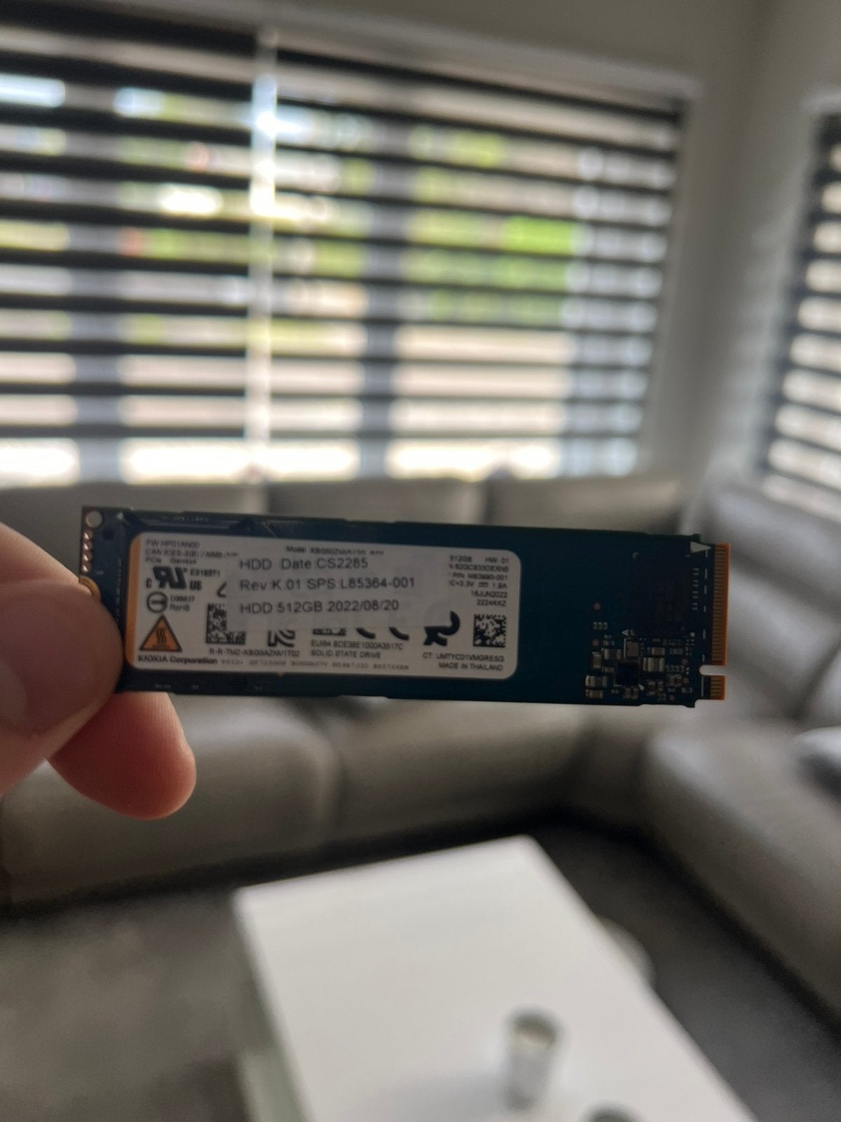 Kioxia NVMe Gen 4 SSD - 512 GB + USB-adapter, Computers en Software, Harde schijven, Intern, SSD, Nieuw, Ophalen of Verzenden