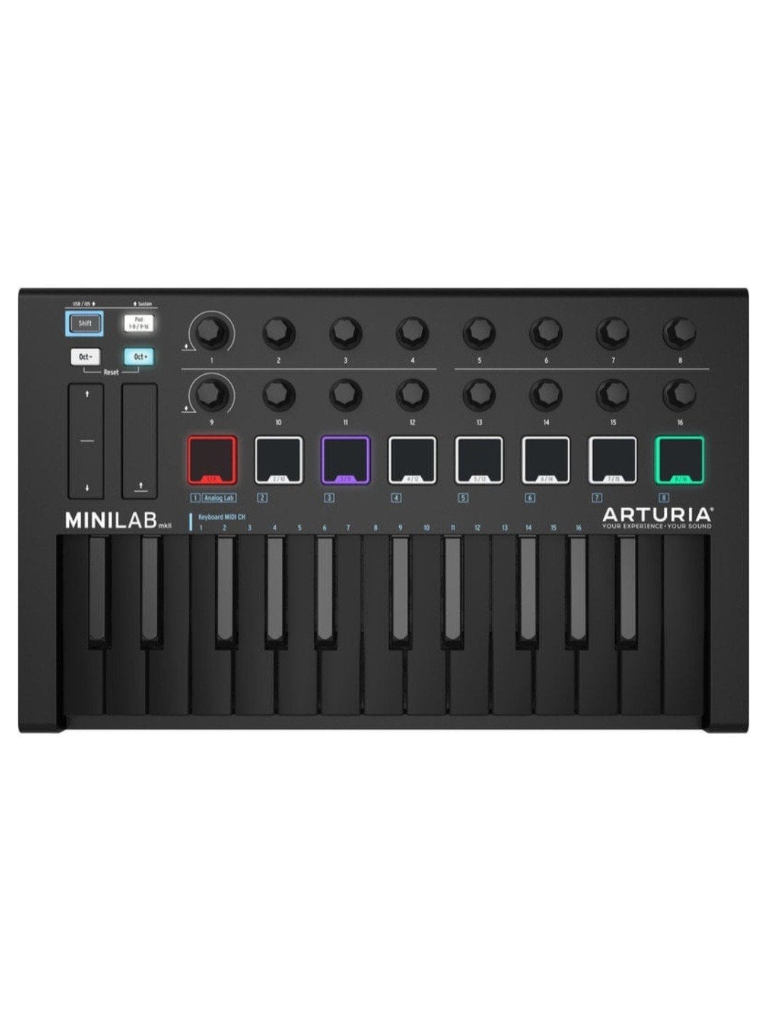 Arturia MiniLab MkII - Deep Black Edition - Als nieuw!, Muziek en Instrumenten, Ophalen of Verzenden, Zo goed als nieuw