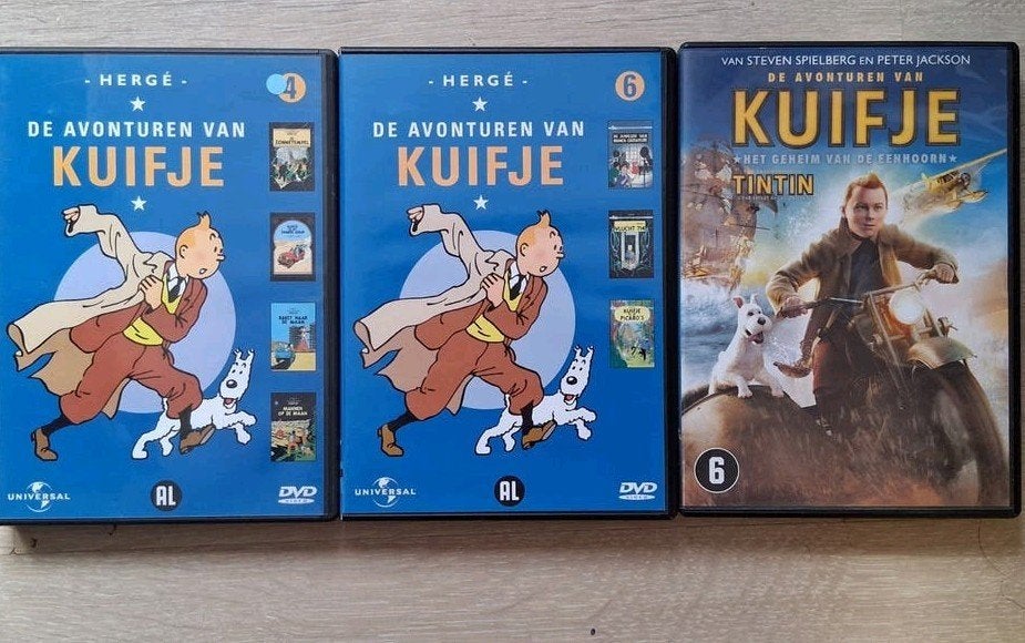 dvd's Kuifje tekenfilms naar de strips van Hergé, Ophalen of Verzenden, Nederlands, Nederlands