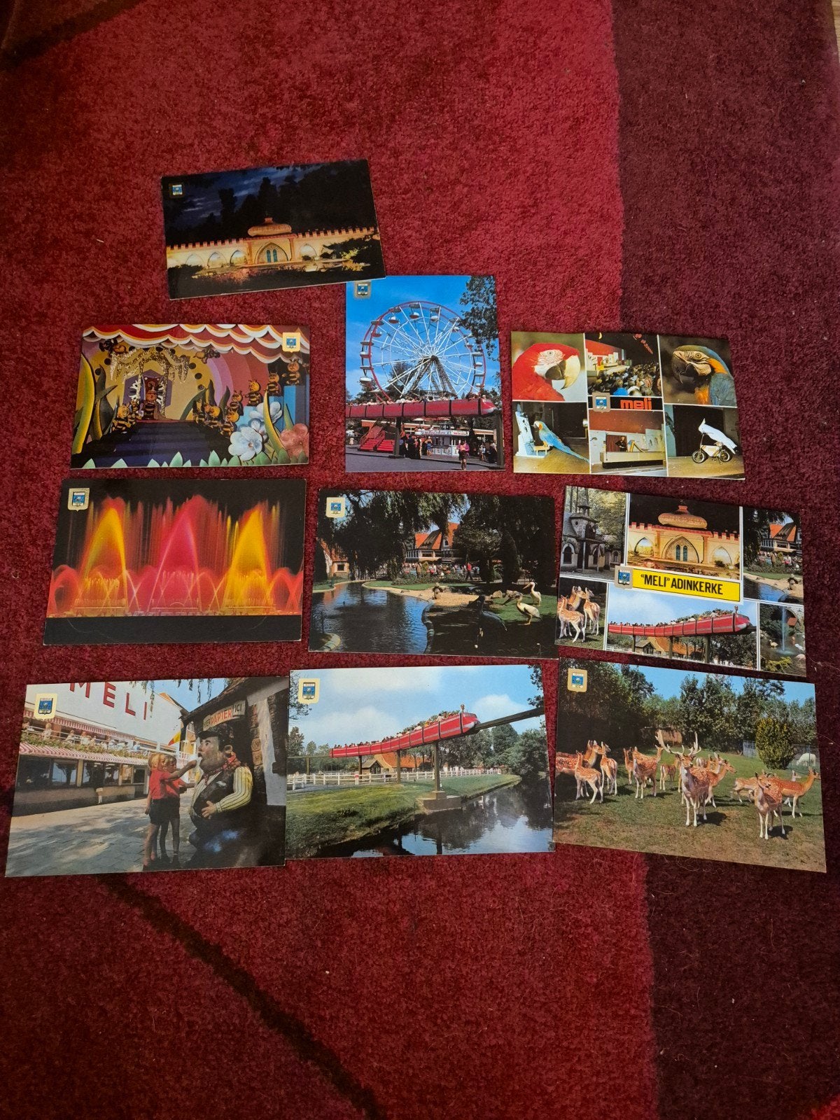 Lot van 19 stuks postkaarten Meli Park Adinkerke, Collections, Enlèvement ou Envoi