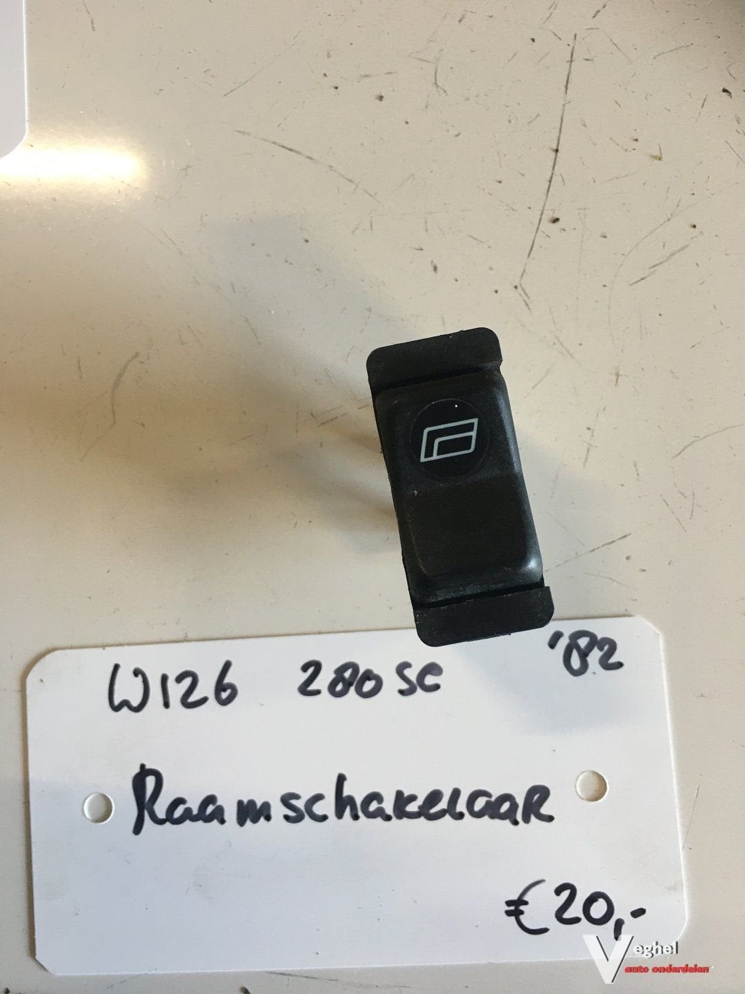 Mercedes w126 280SE 1982 Raambedieningsschakelaar achter, Gebruikt, -, -, Ophalen of Verzenden