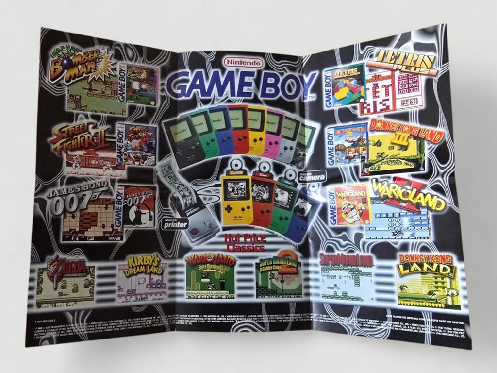 Officiële poster/flyer voor de Nintendo Game Boy — Zelda, Te
