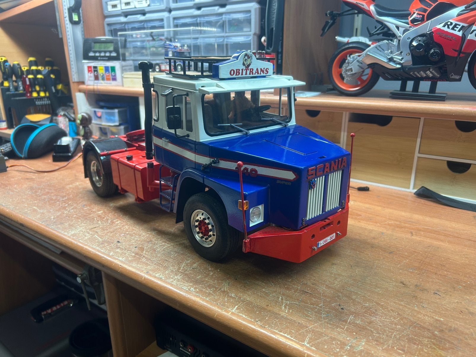 Tamiya Scania 140 torpedo, Ophalen, Zo goed als nieuw