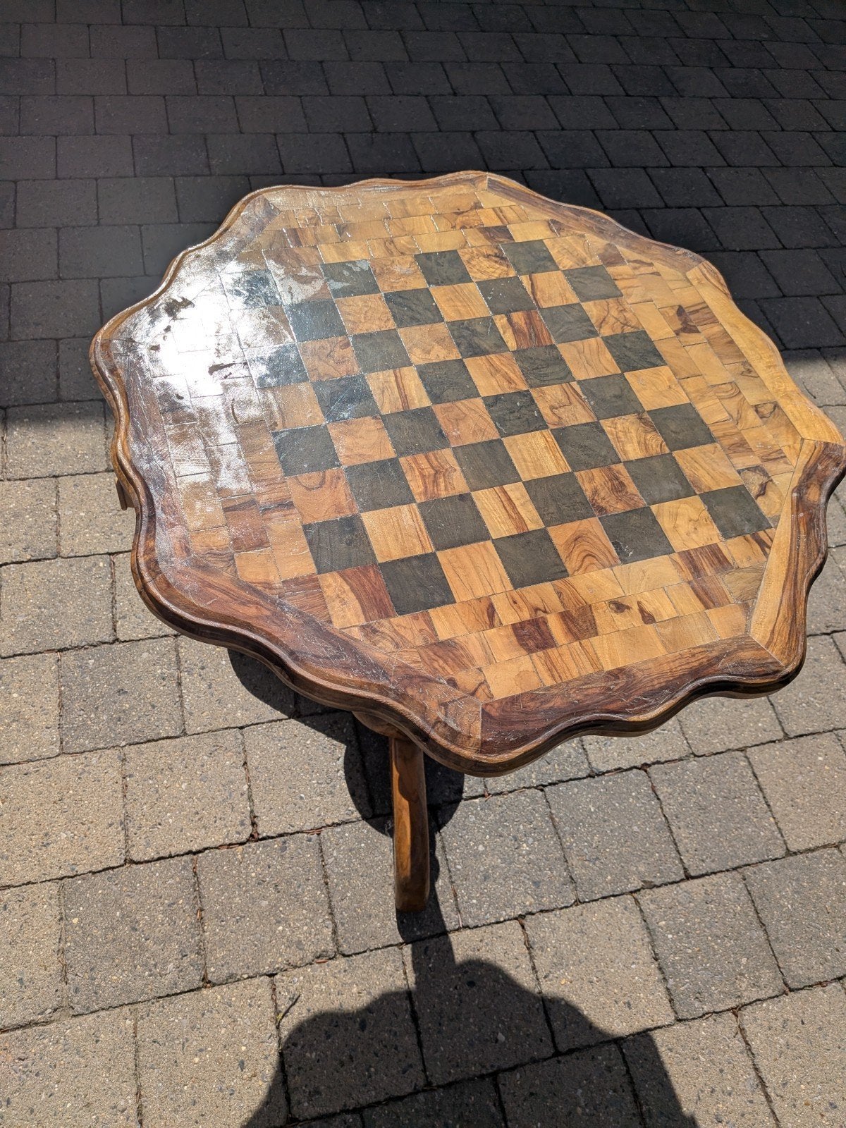 schaaktafel, Ophalen