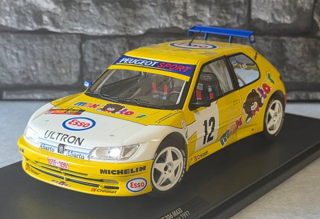 Peugeot 306 Maxi RALLY DU CONDROZ .P. Vandewauver 1/18ème, Enlèvement ou Envoi, Solido, Voiture, Solido