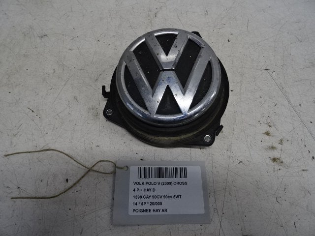 POIGNEE COFFRE / HAYON ARRIERE Polo V (6R) (6R6827469D), Volkswagen, Volkswagen AG, Utilisé, Kundenbetreuung@volkswagen.de