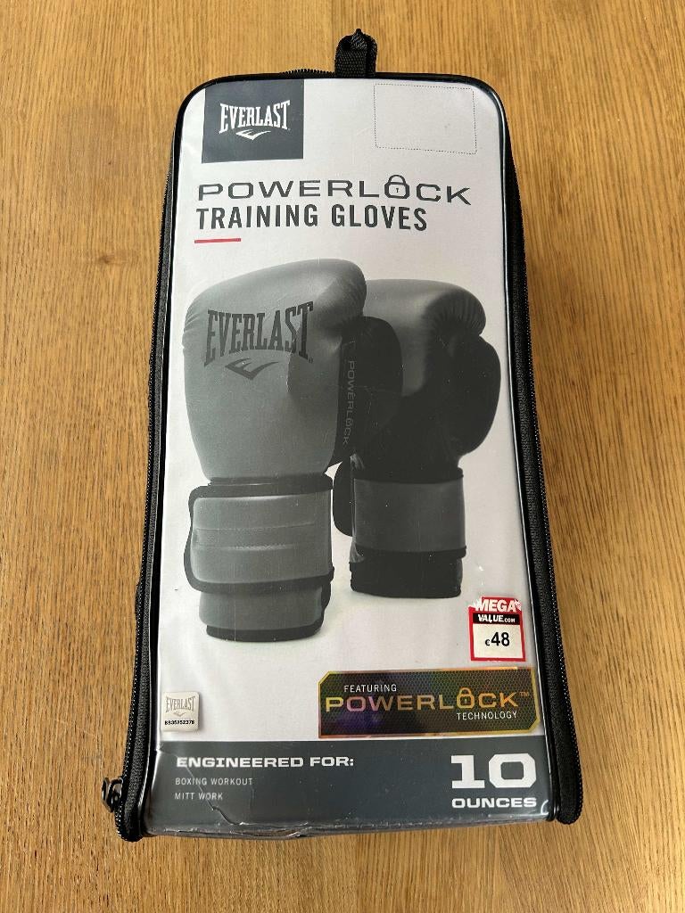 Everlast Powerlock Trainingshandschoenen Bokshandschoenen, Sport en Fitness, Ophalen of Verzenden, Gebruikt, Bokshandschoenen
