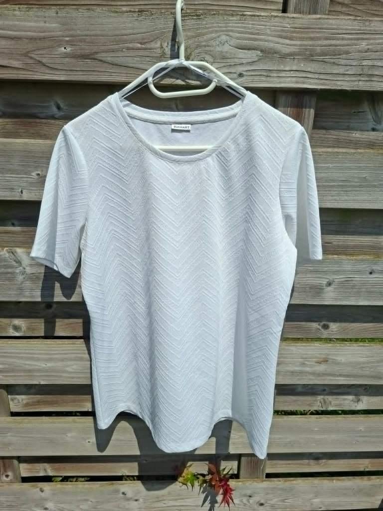 Damart : t-shirt blanc à manches courtes (Medium), Manches courtes, Taille 38/40 (M), Enlèvement ou Envoi, Comme neuf