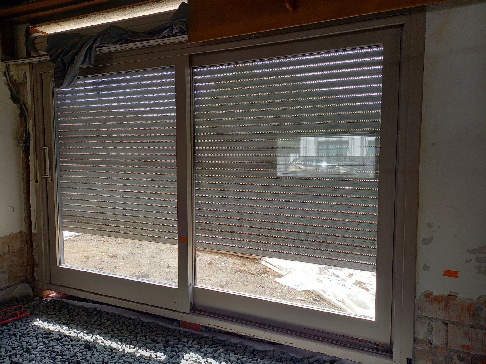 Schuifraam, voordeur en achterdeur, Doe-het-zelf en Bouw, Raamkozijnen en Schuifdeuren, Ophalen, Deurkozijn, 150 tot 225 cm, Inclusief glas
