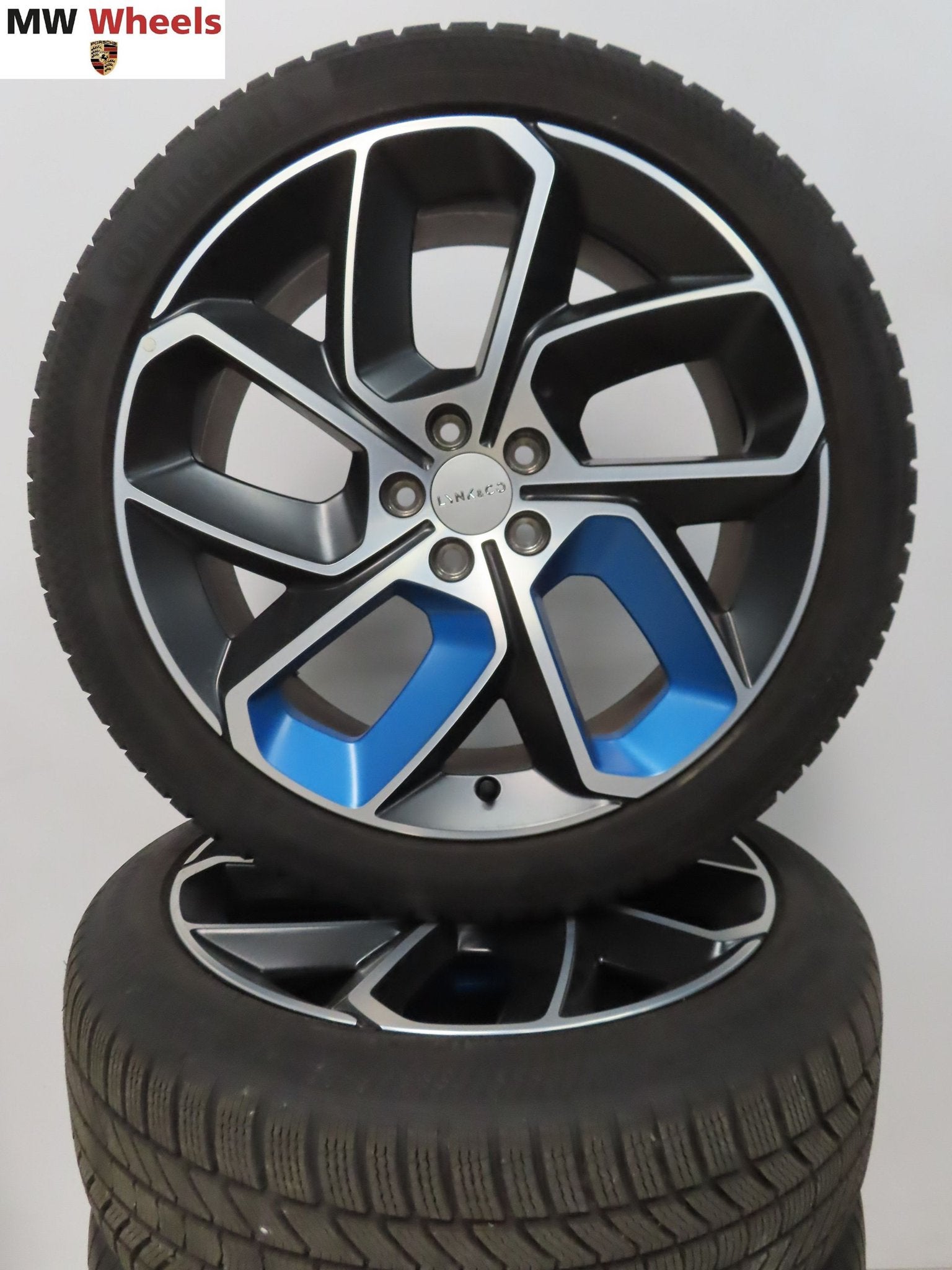 Lynk en Co 20 inch velgen met Continental winterbanden, Auto-onderdelen, Banden en Velgen, Gebruikt, -, -, Banden en Velgen