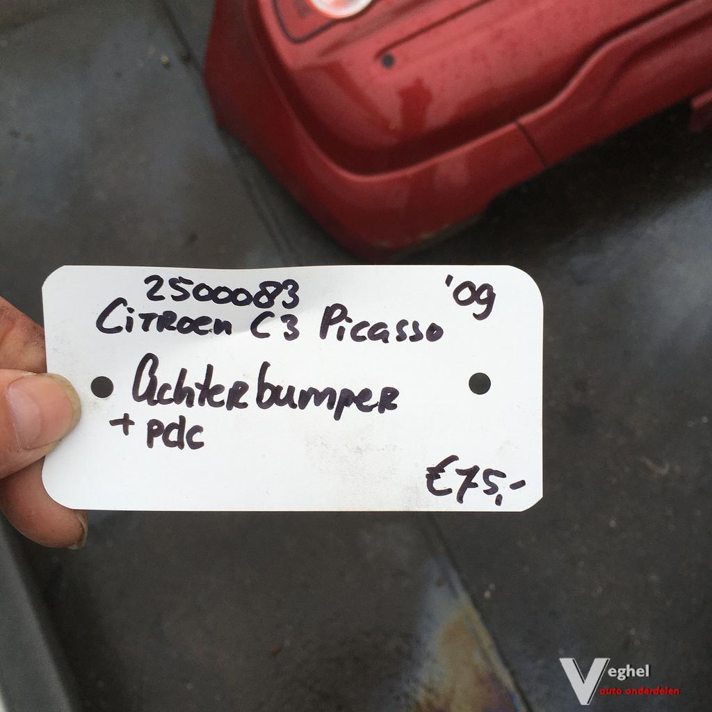 Citroen C3 Picasso 1.6 B 2009 2500083  Achterbumper met PDC, Auto-onderdelen, Ophalen, Gebruikt, -, -