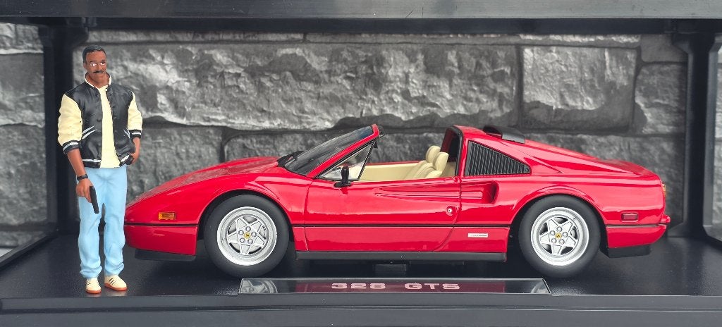 Ferrari 328 GTS (le flic de beverly hills) + Figurine 1/18, Neuf, Autres marques, Voiture, Enlèvement ou Envoi