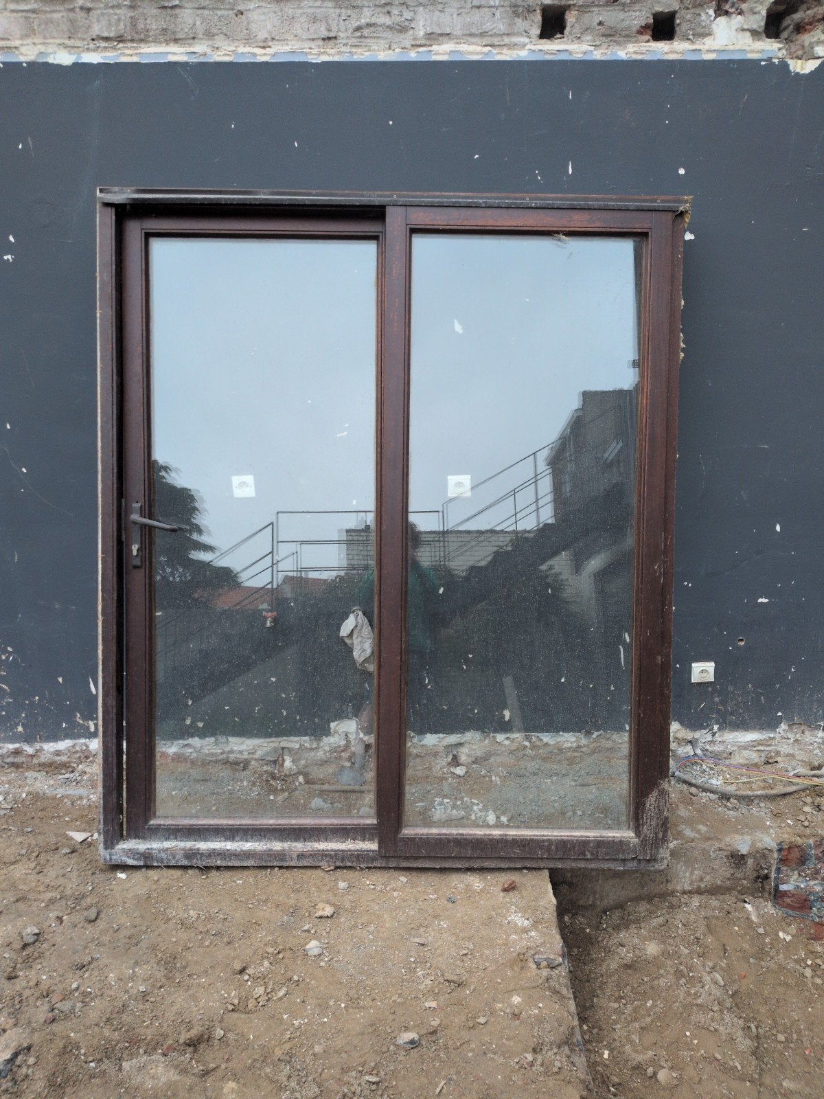 schuifraam hout 180x210cm (bxh), Ophalen, Hout