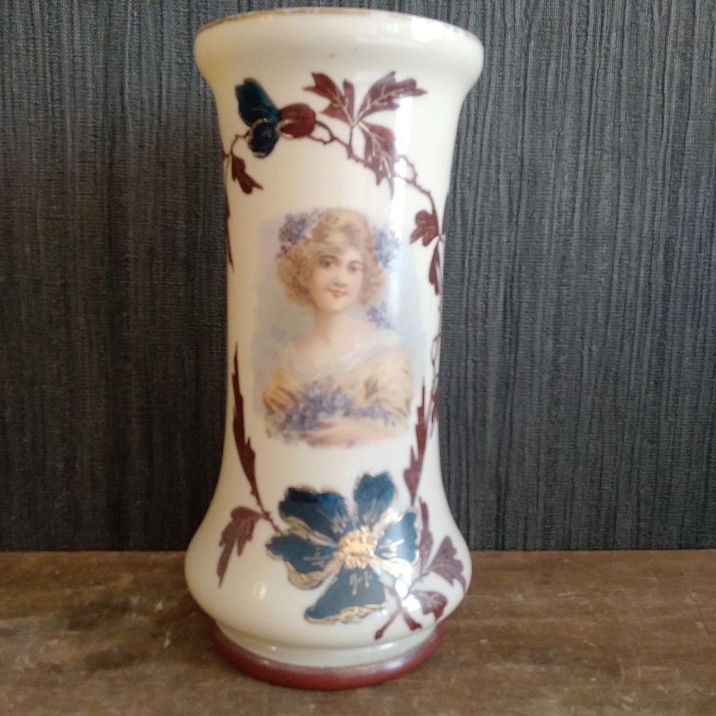Prachtige vintage opaline vaas, Verzenden