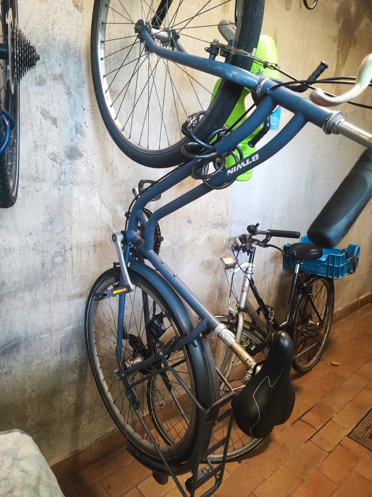 fiets btwin, Ophalen