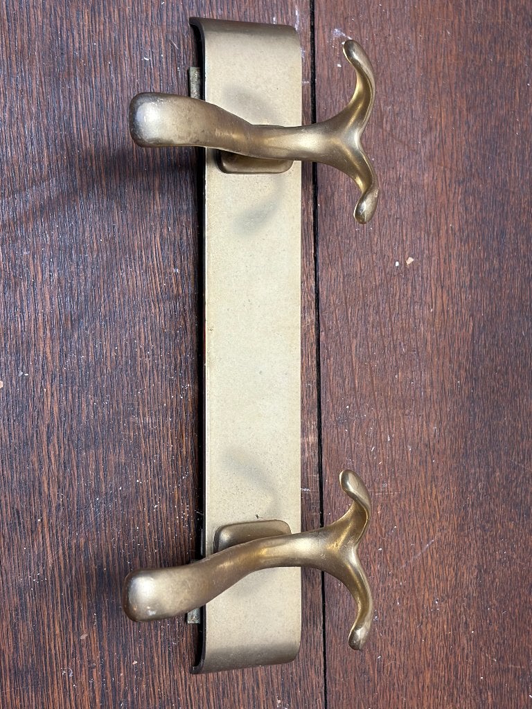 Vintage Mid-Century goudkleurige wandkapstok jaren 60 – 21 x, Wandkapstok, Overige materialen, Gebruikt, Info@denekster.com