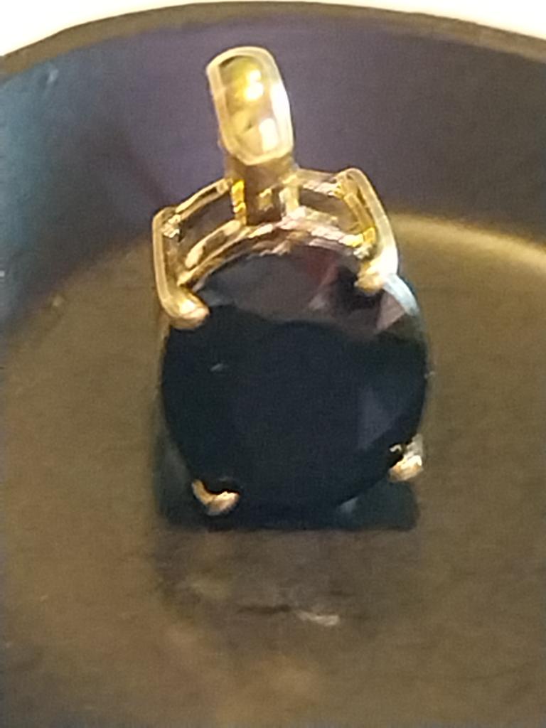 18K GOUDEN HANGER MET EEN TOERMALIJNSTEEN, Overige voorstellingen, Nieuw, Ophalen of Verzenden, Goud