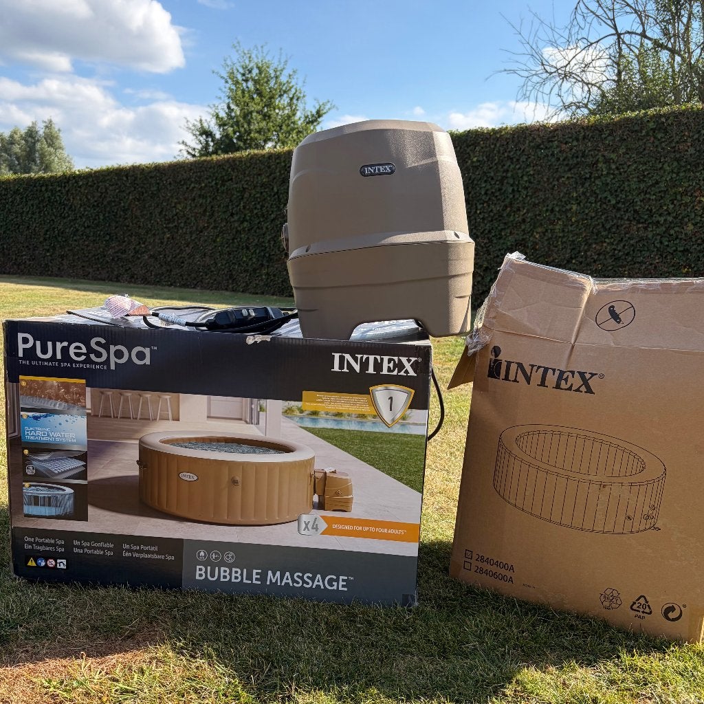 Intex Pure Spa Bubble Massage 6 personen, Tuin en Terras, Ophalen, Zo goed als nieuw, Filter, Opblaasbaar