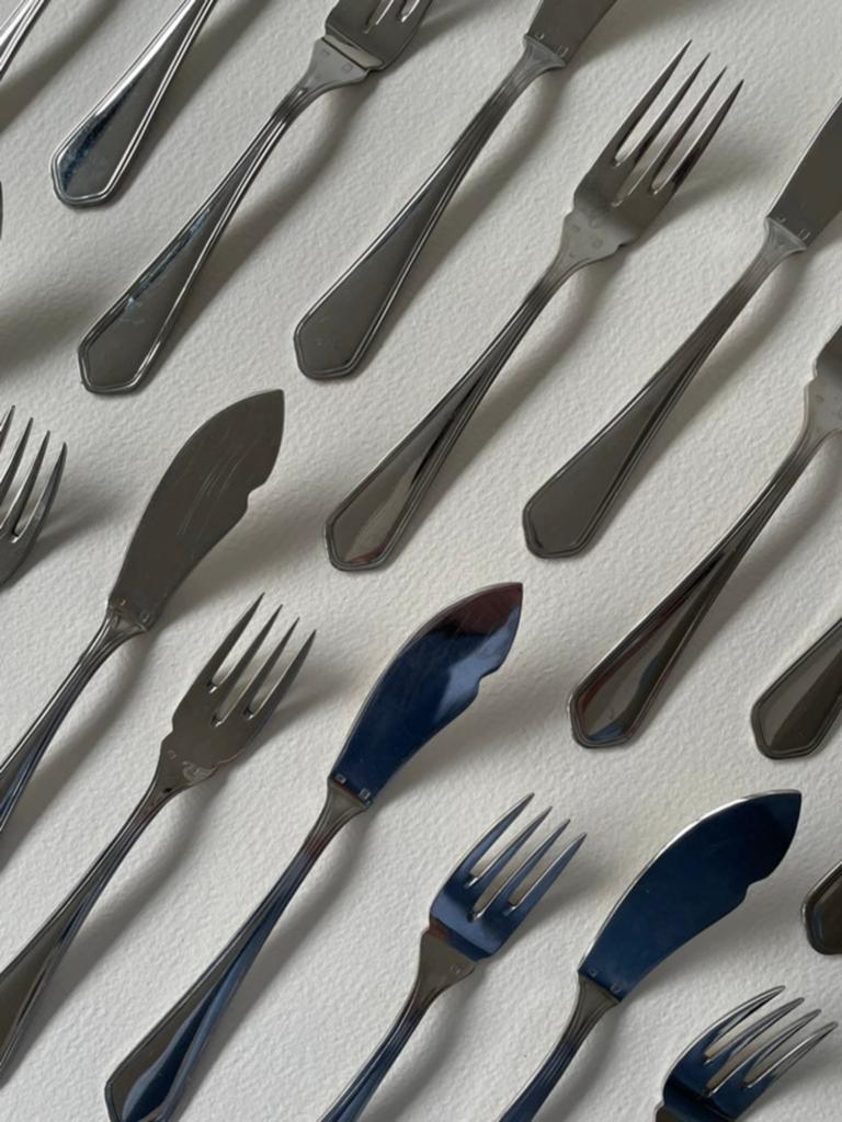 Service de 20 couverts à poisson Karanium, Antiquités & Art, Enlèvement