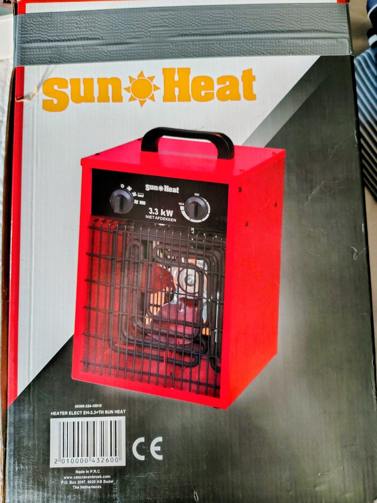 Sun Heat warmtekanon, elektrische radiator, portable kachel, 30 tot 80 cm, Kachel, Minder dan 60 cm, Ophalen of Verzenden