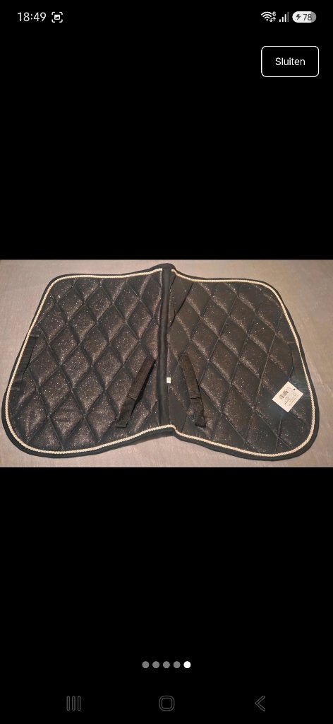 Zadeldek shetlander, Neuf, Noir, Shetlander/Mini, Tapis de selle