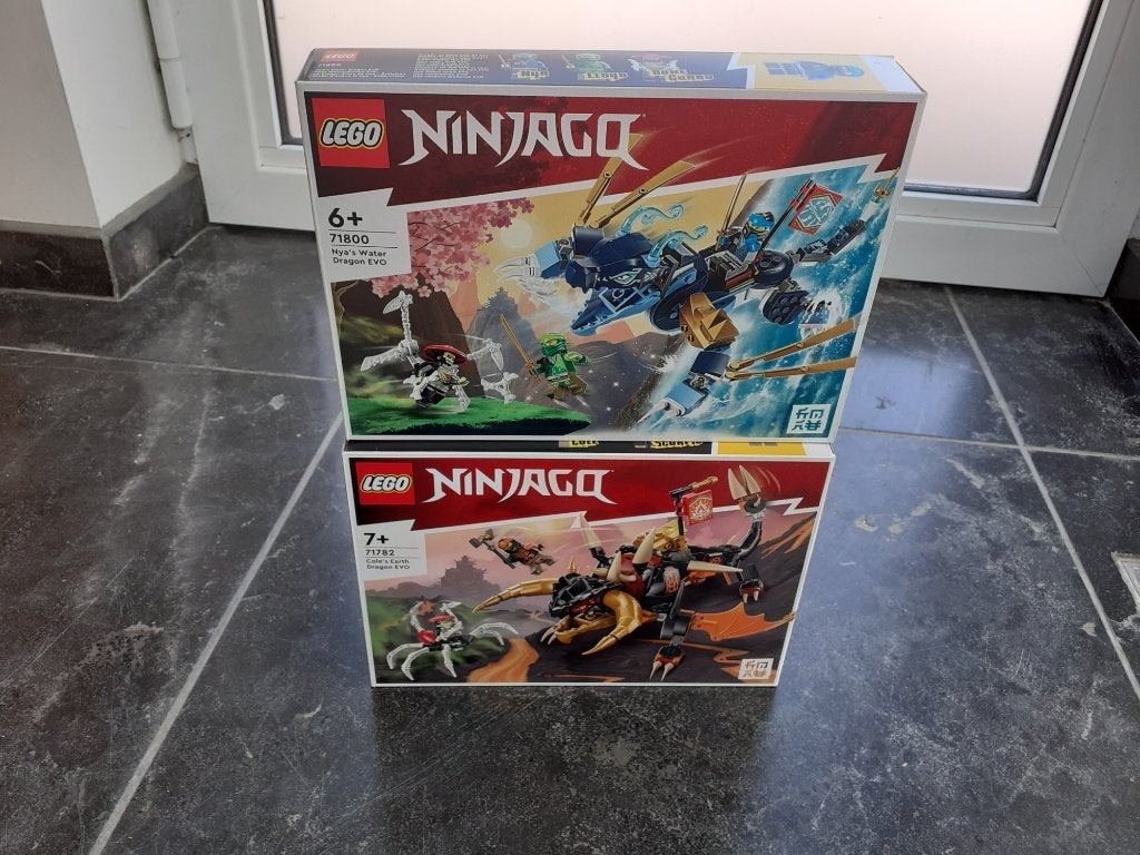 LEGO NINJAGO 71800 Nya’s Waterdraak EVO en Aardedraak  71782, Ongeopend/sealed, Lego, Nieuw, Ophalen of Verzenden