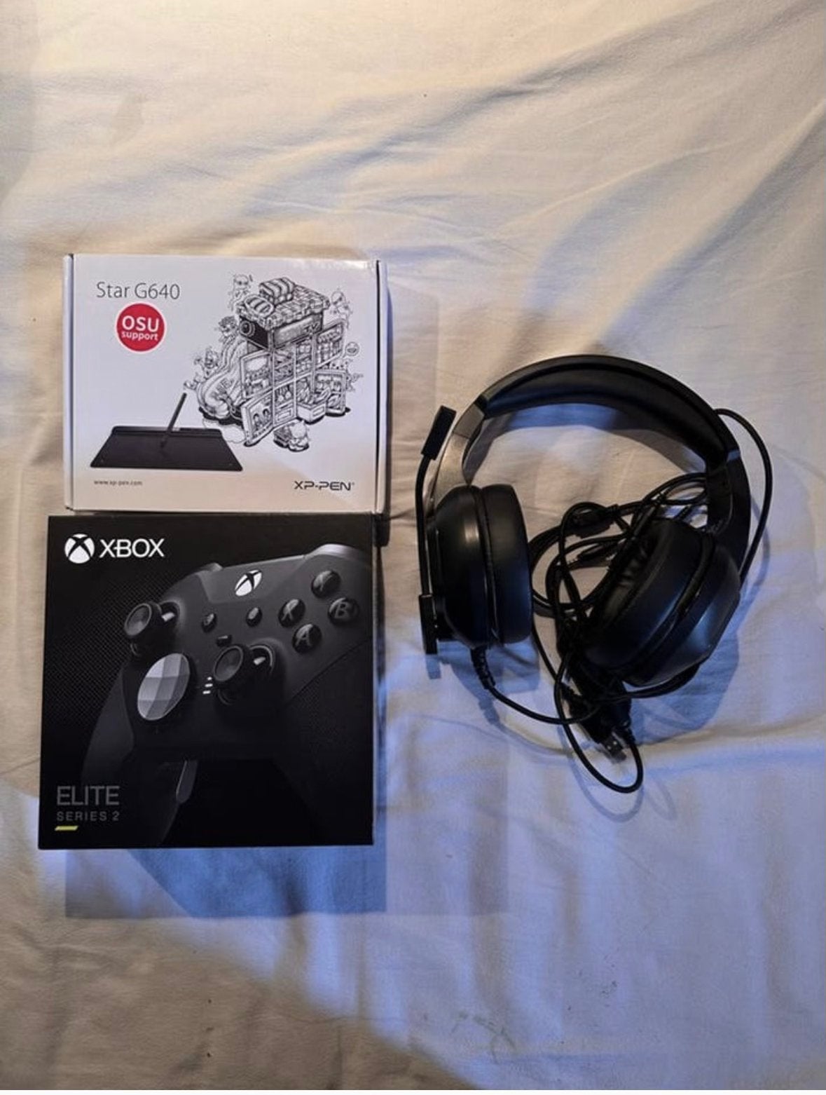 Xbox elite 2 controller met headset en extra, Ophalen, Xbox Series S, Zo goed als nieuw, Controller
