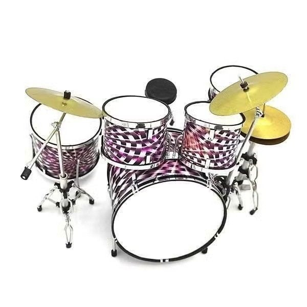 Miniatuur decoratief funk art drumstel, Ophalen of Verzenden, Nieuw