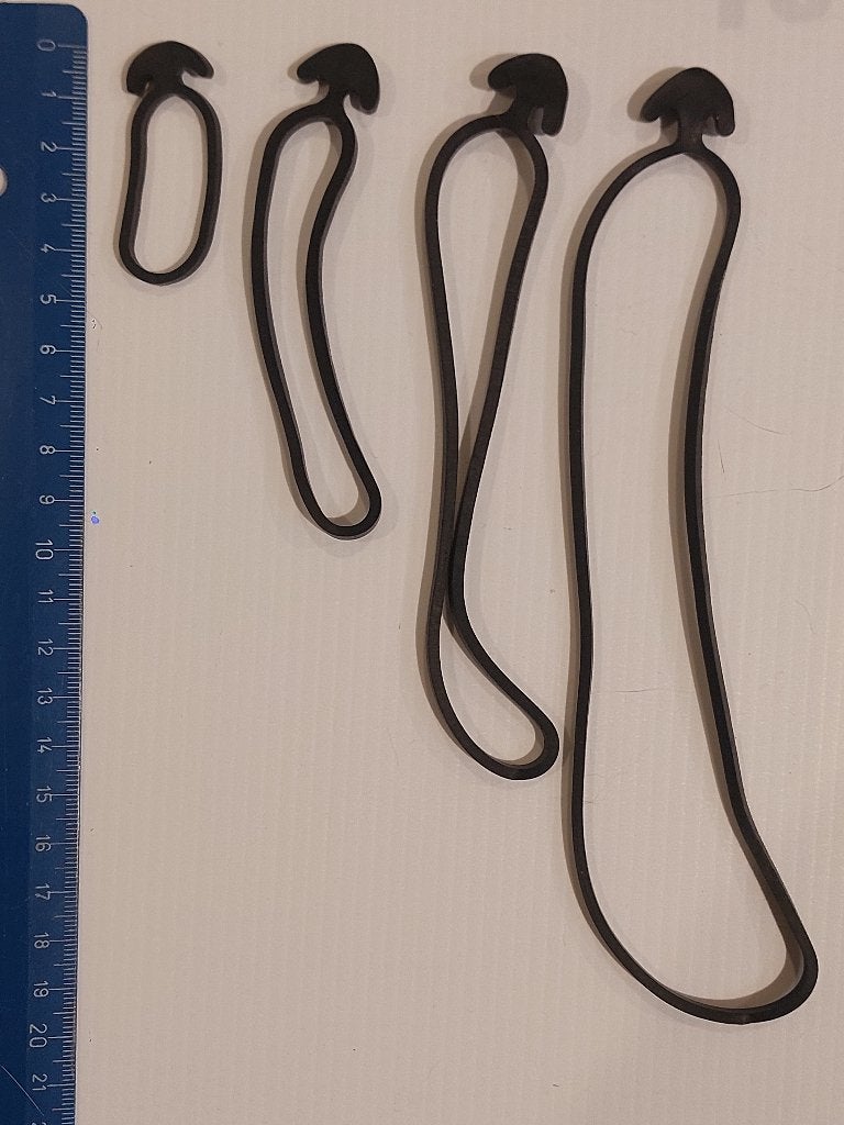 Rubber Elastiek, Kabelbinder, T-tie, Jan willempjes    µ0a, Ophalen of Verzenden, Rubber