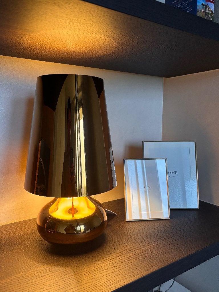Lampe de table Kartell, Doré, Enlèvement ou Envoi, 42 cm, Source lumineuse incluse