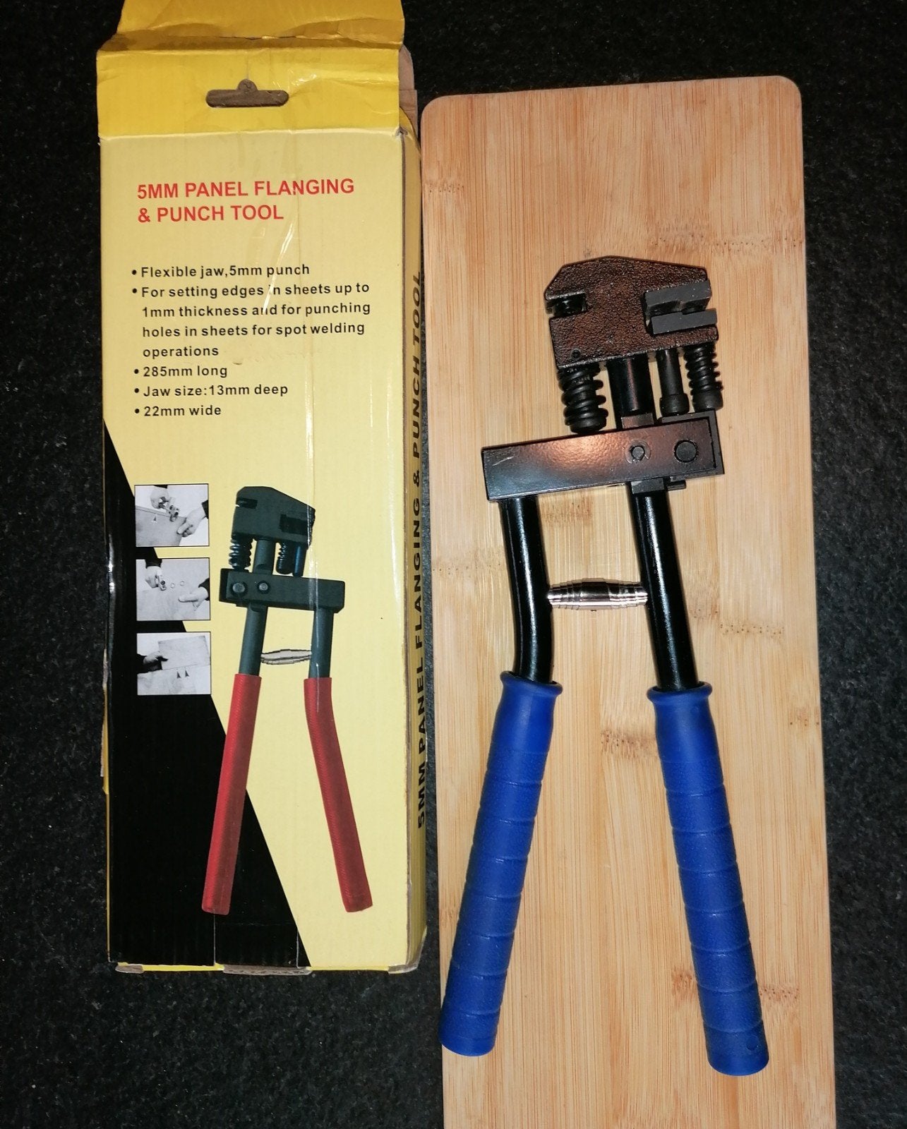 Pince tôlerie carrossier 2 en 1, poinçon 5mm, soyage 22mm, Enlèvement, Neuf