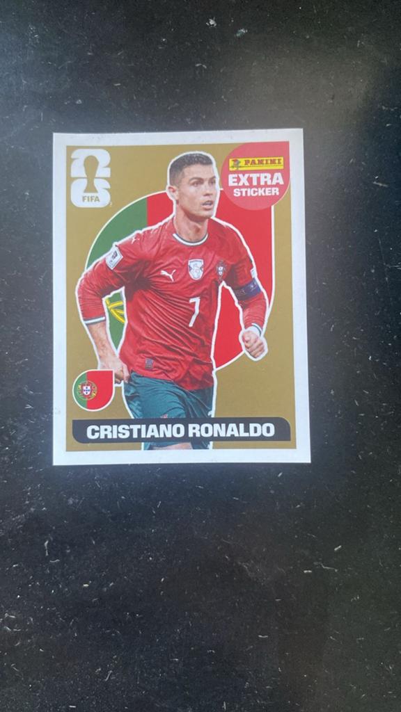 Panini gouden kaart Cristiano Ronaldo, Verzamelen, Ophalen, Nieuw, Spelerskaart